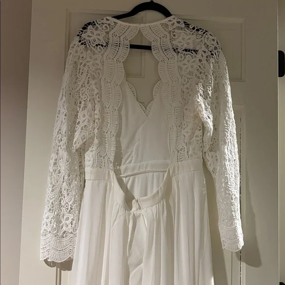 Lulus Awaken My Love White Long Sleeve Lace Maxi Dress - Picture 6 of 13